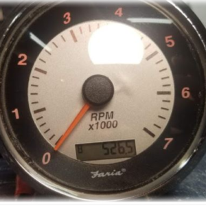 Faria RPM Gauge with small hour meter