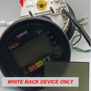 DIY - Yamaha 6Y5 Tachometer NEW LCD replacement ***WHITE BACK DEVICE ONLY***(no buttons with colored icons)