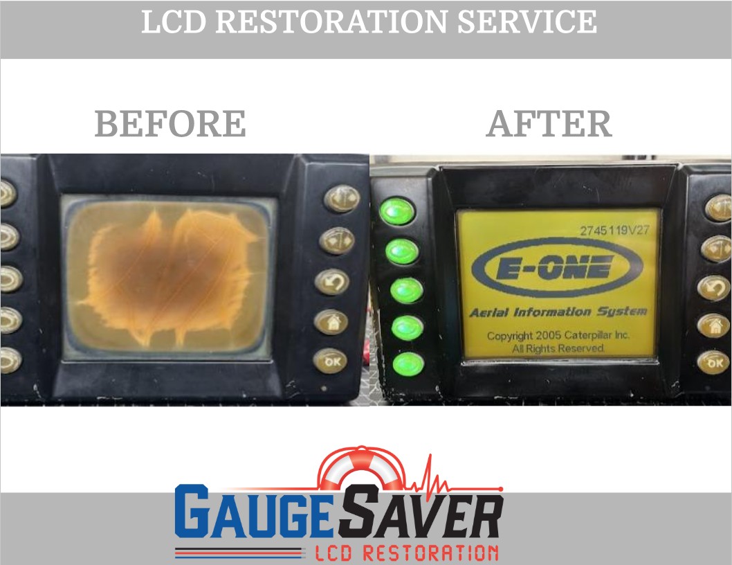 Caterpillar E-One Display LCD Restoration Service