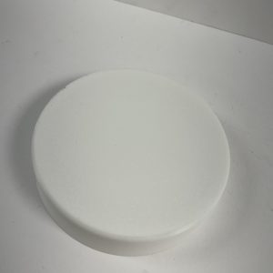3" round new sun cover, white